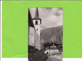 Kapelle Blatten-belebt-Strassenpartie--1958
