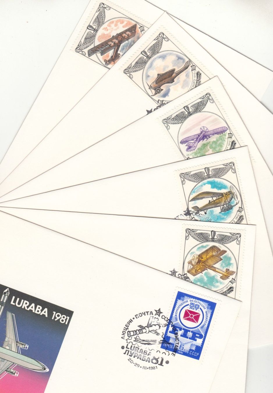 Tutti i francobolli: UDSSR Set Briefe Luraba Luzern 1981 – Usato da Bürglen TG venduto da StampGraf