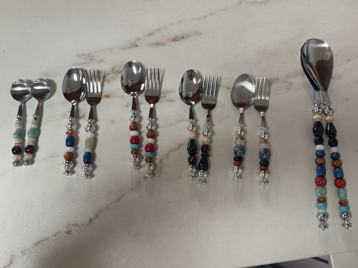 Bestecksets: Cutlery with beautiful Beads – Neu (gemäss Beschreibung) aus Nussbaumen AG von jot_ks2f