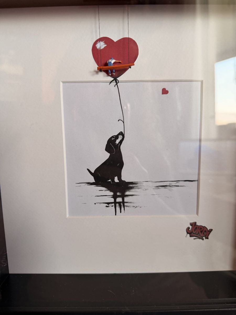 Foto & Immagini: Banksy Style 3D Bild mit Dackel – Nuovo e nell'imballaggio originale da Buchs ZH venduto da tiz_9mpn