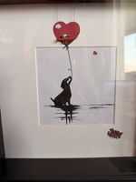 Banksy Style 3D Bild mit Dackel