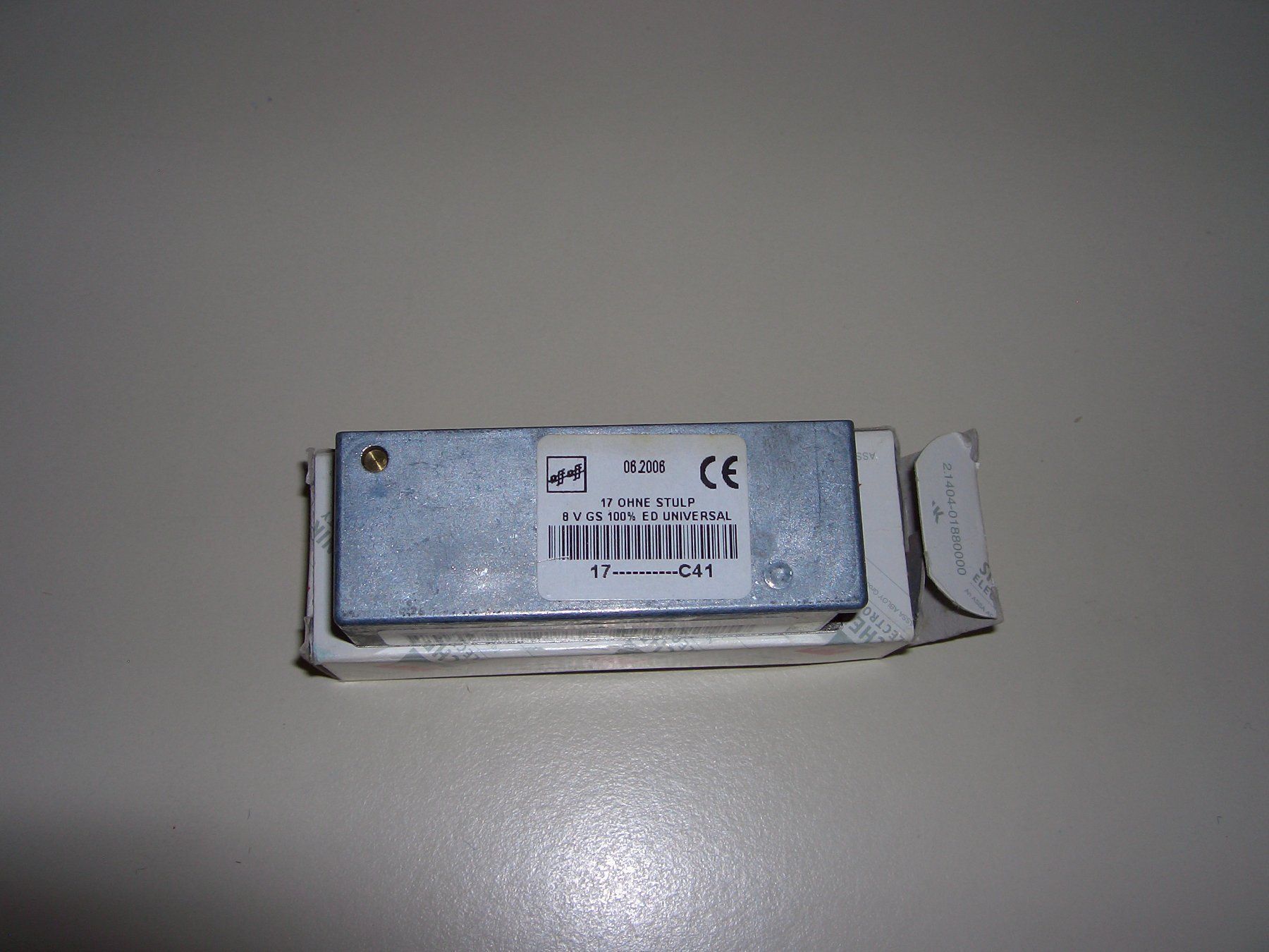 Ferramenta: 1 ELEKTR. TÜRÖFFNER  Eff  Eff   8 VOLT – Nuovo e nell'imballaggio originale da Tann venduto da elolecig