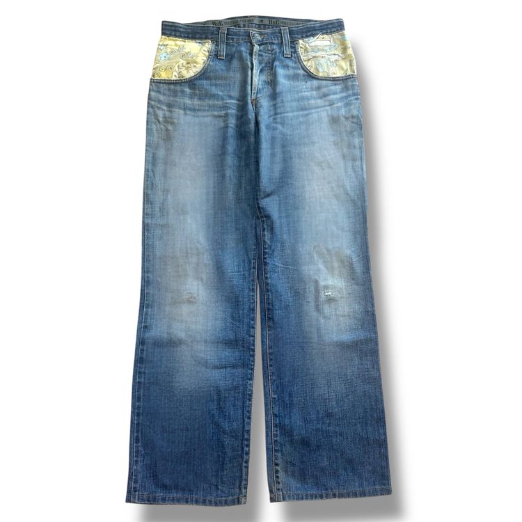 Dolce & Gabbana Jeans: Dolce & Gabbana vintage Y2K straight leg jeans (versace 90s) – Usato da Rheinfelden venduto da sourced_limited