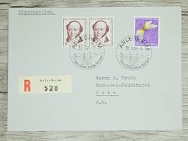 CL02 Enveloppe + Timbre Suisse 1955