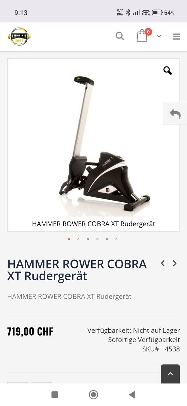 Bateaux pneumatiques & canoës: Hammer Rower Cobra XT 4538 – D'occasion à Basel par Dinufrei 2