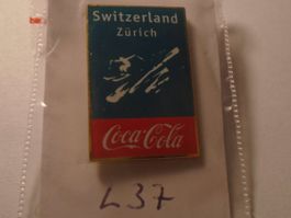 1 Coca-Cola Pin, Zürich, Switzerland, Winter-Motiv!  (L37)