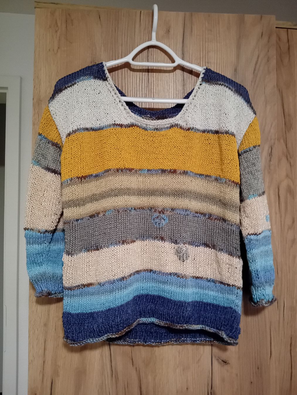 Pulls & Sweat-shirts: Damen Strickpullover mehrfarbig gestreift – Neuf (Voir description) à Burgdorf par carodesign1