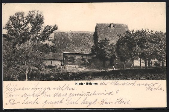 Cartoline postali: Eptingen, Nieder-Bölchen, Gebäudeansic – Usato da Berlin venduto da bartko-reher