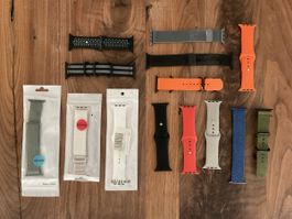 Apple Watch Armbänder Set 42 44 45 mm diverse Farben