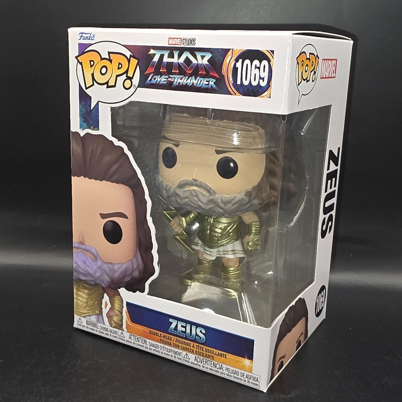 Funko Statuette: Funko Pop! Marvel Thor Love and Thunder Zeus #1069 – Usato da Düdingen venduto da Nerdworld