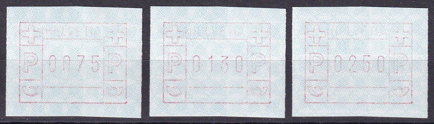 Tutti i francobolli: CH, ATM, Lot postfrisch ** – Nuovo (secondo la descrizione) da Castione venduto da Rx-stamps