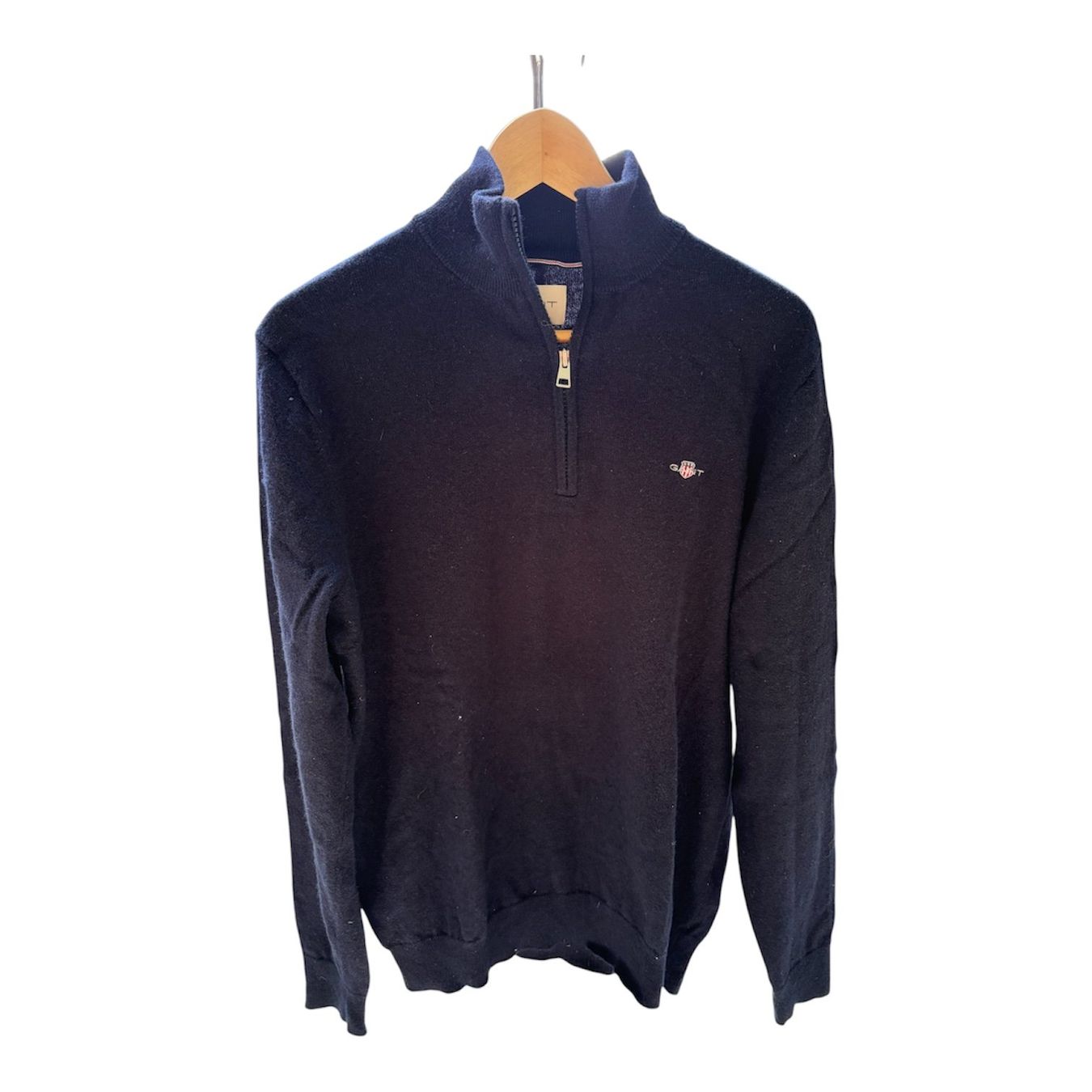 Pullover & Sweatshirts: Pull à zip GANT bleu 80% laine – Gebraucht aus Genève von kevinjaquemet