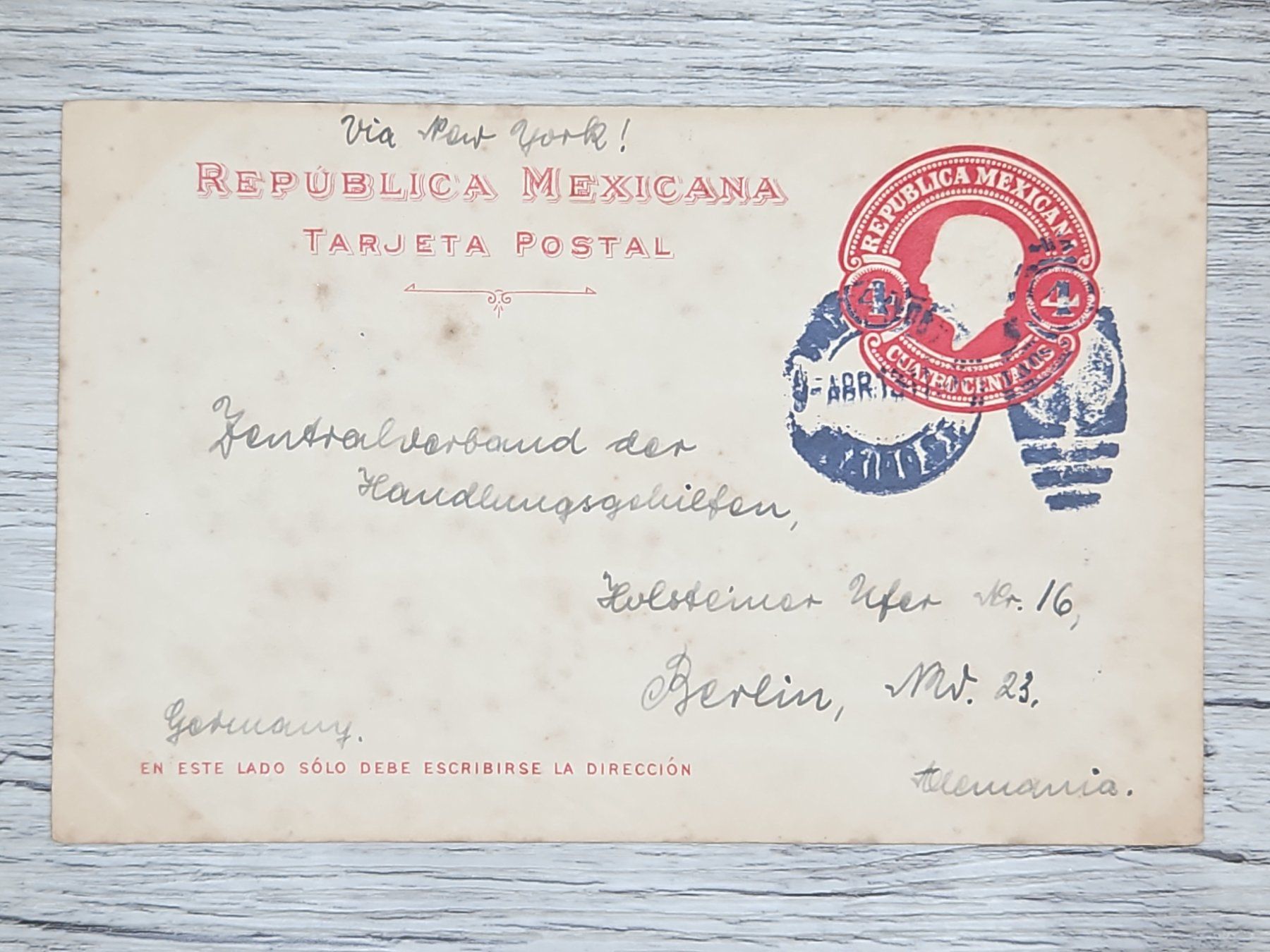 Tutti i francobolli: CL16 Carte Postale + Timbre Mexique 1913 – Usato da Cousset venduto da Patrick_Collections