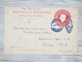 CL16 Carte Postale + Timbre Mexique 1913
