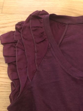 Bordo T-Shirt mit Ärmeldetail neu