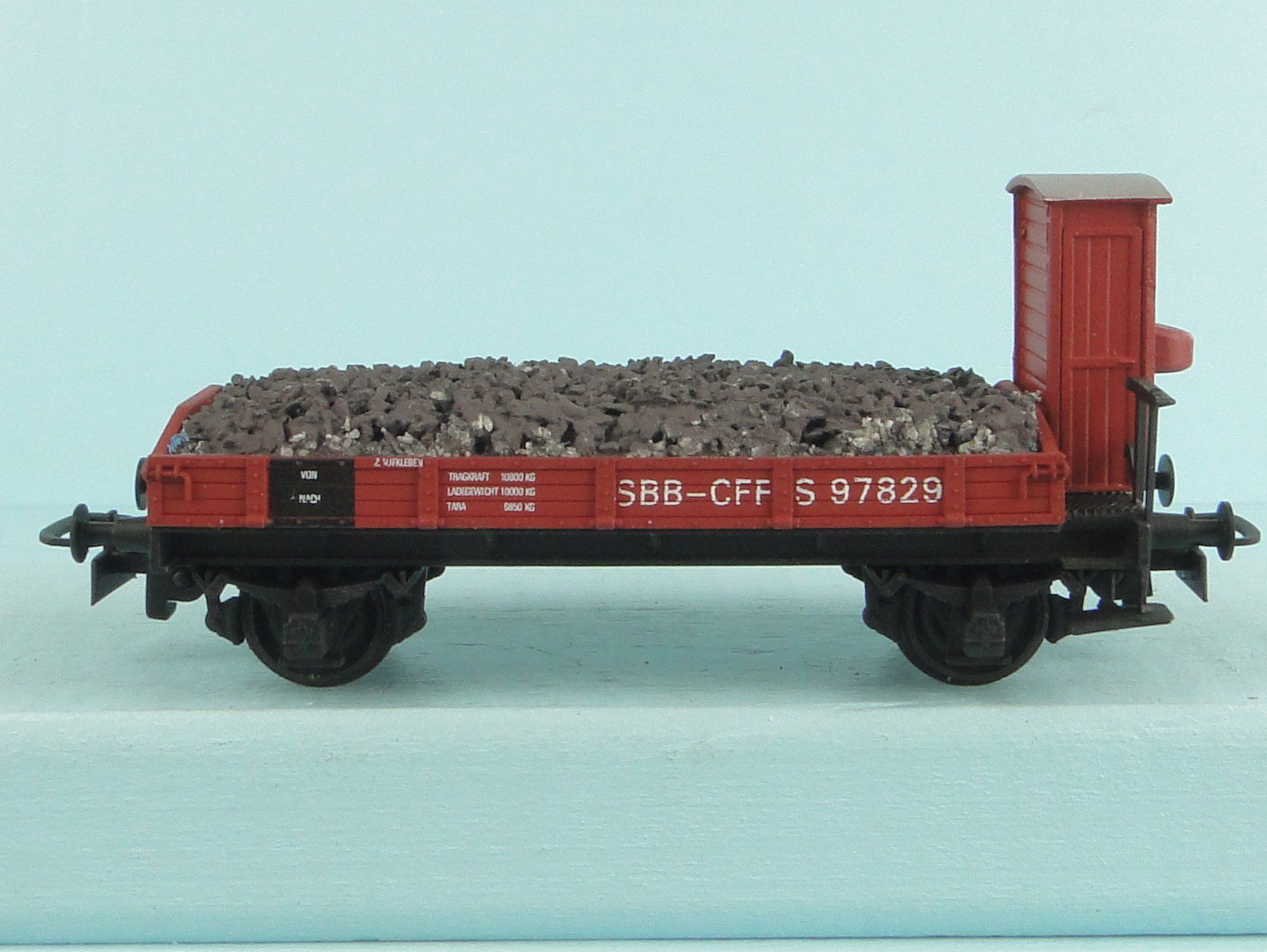 Modellini di ferrovie: Ruco 1102 SBB Flachwagen S97829 – Usato da Bülach venduto da cann11 5