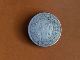 2 francs  1860  Rare et Jolie