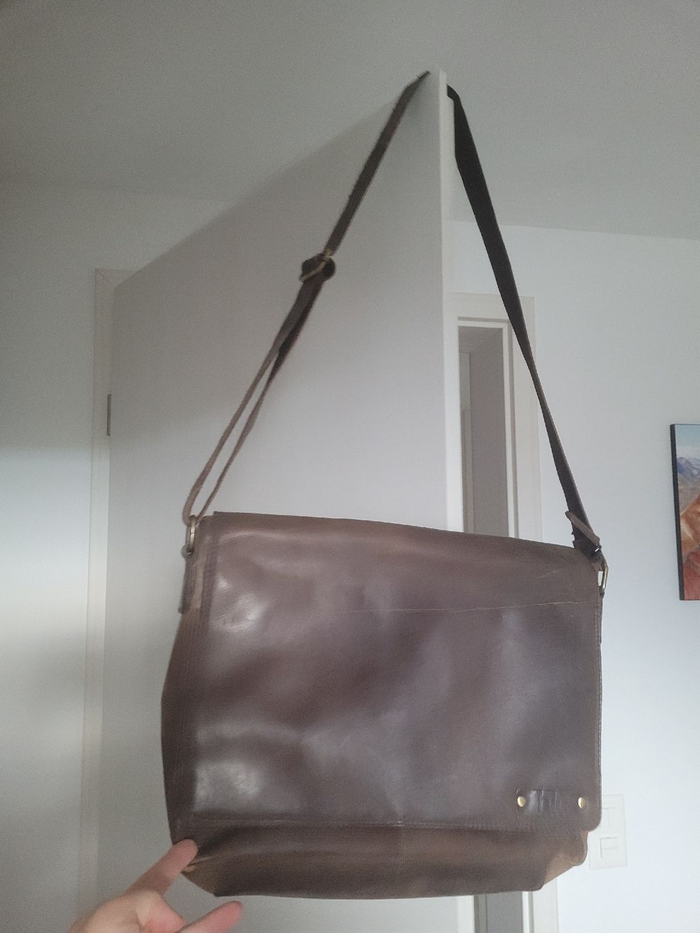 Borse: capiente borsa vintage in pelle – Usato da Giubiasco venduto da A.B00 6