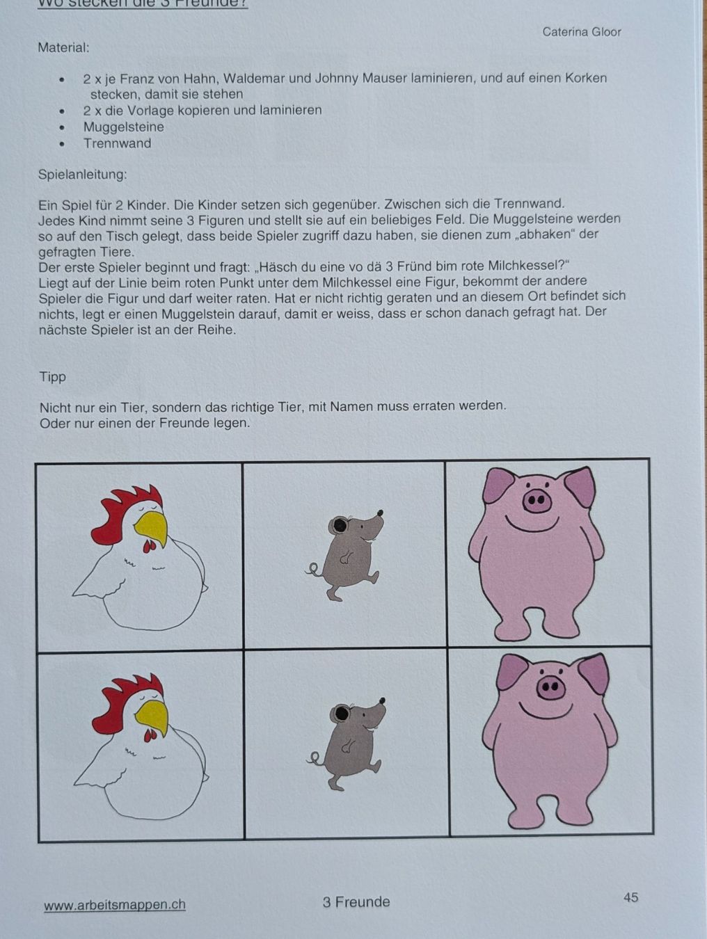 Revues & Magazines: Kindergartenarbeitsmappe: 3 Freunde; alte Version – D'occasion à Weite par Nur63 6