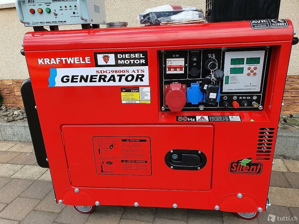 Generatori di corrente: Neu!!! Stromerzeuger Diesel, 9,5 KW – Nuovo e nell'imballaggio originale da Vinelz venduto da AlexNetti007 3