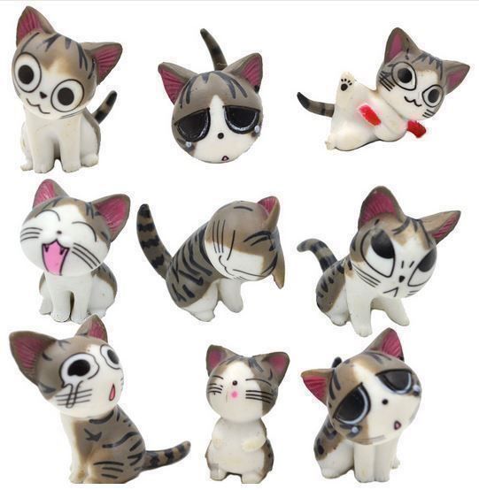 Statuette: Katze Figuren Lot von 9 Stück – Nuovo e nell'imballaggio originale da Gurmels venduto da Swisspod