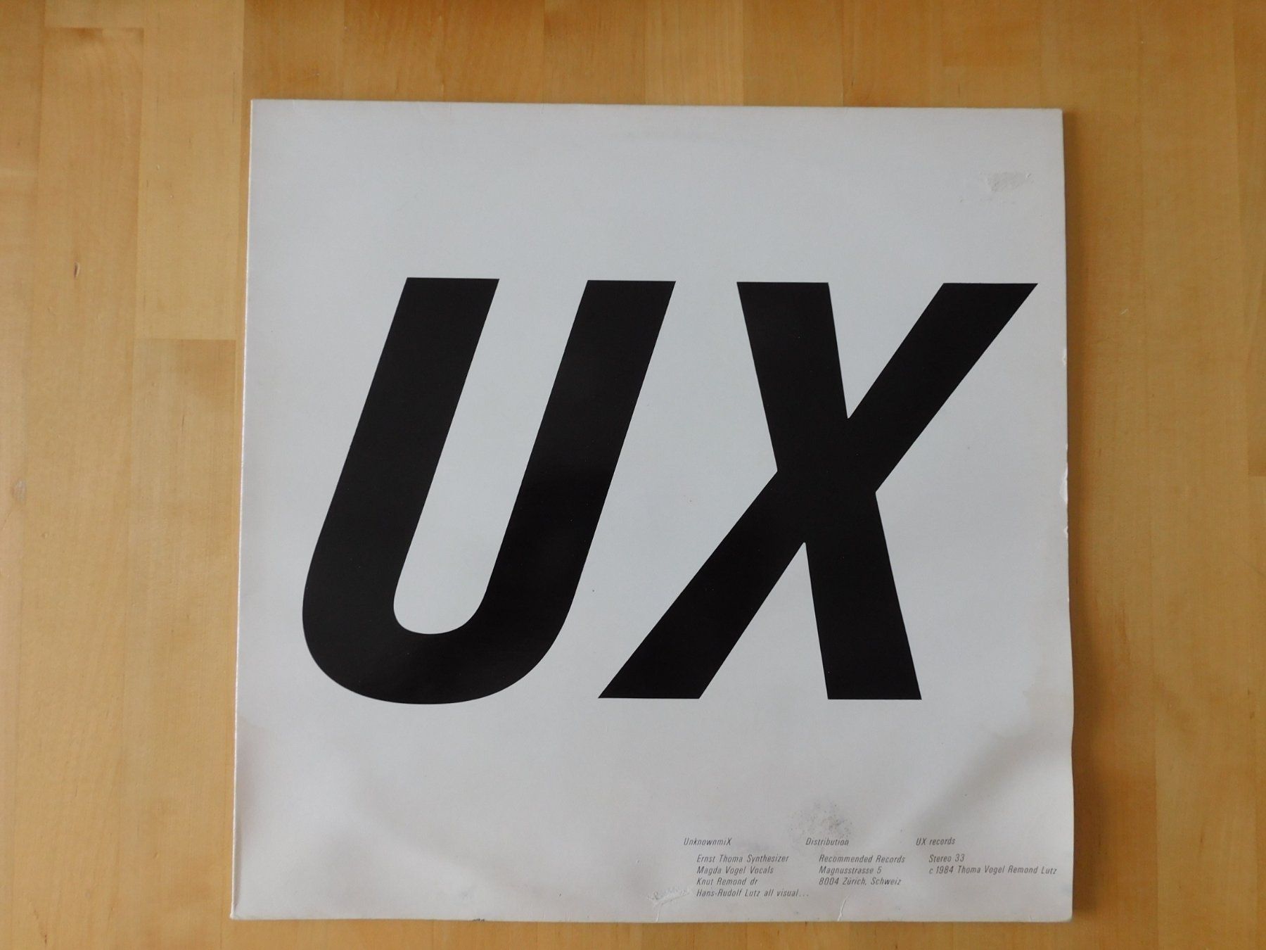 Dischi in vinile: UnknownmiX – UX - 1984 - Schweiz - – Usato da Emmenbrücke venduto da Dickens