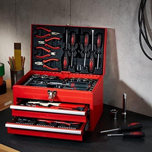 Tutti gli attrezzi: Mannesmann Werkzeugbox 155-teilig Stahlb Stahlblech Bitset – Nuovo e nell'imballaggio originale da Hundwil venduto da tec_mm27 2