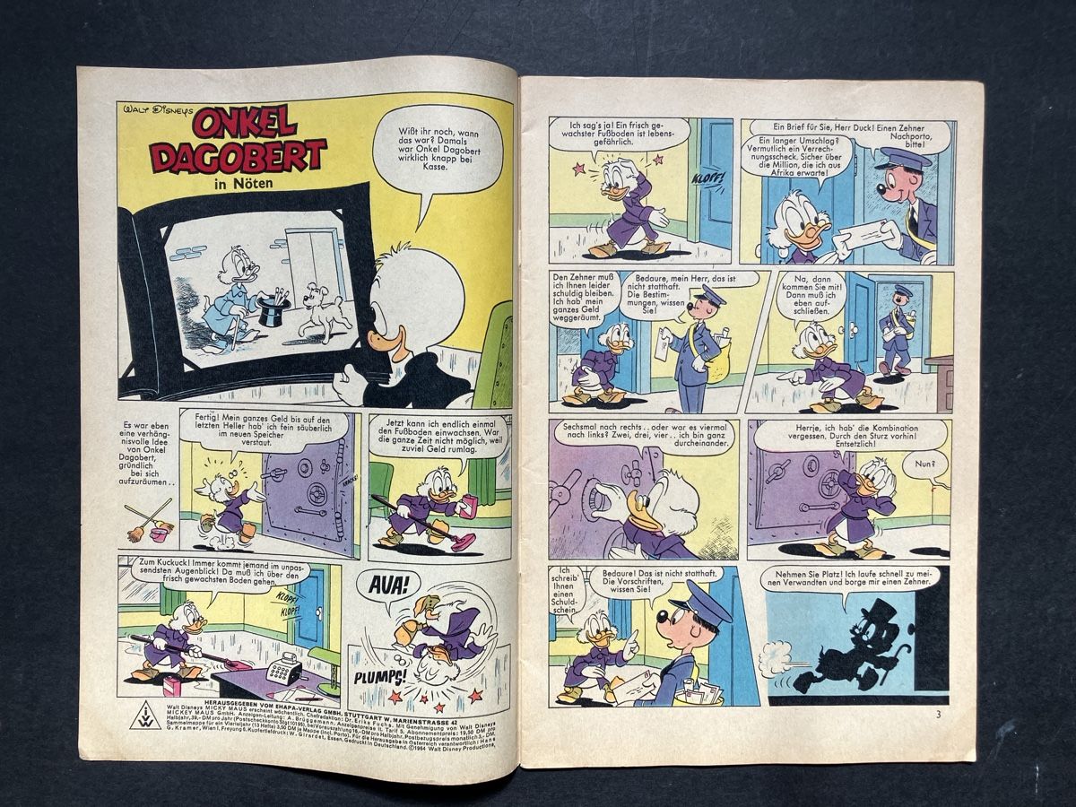 Comics: Micky Maus Heft Nr. 9 / 1964 – Gebraucht aus Andwil SG von Kaltbrunner 1