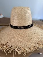 Borsalino Amore Raffia Hat  New With Tags  Size M