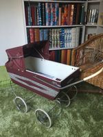 Poussette ancienne Wisa Gloria bordeaux petit panier bon éta