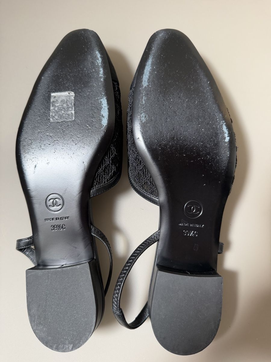 Chanel Scarpe da donna: Chanel slingbacks black – Usato da Martigny venduto da Fashion_Mania 2