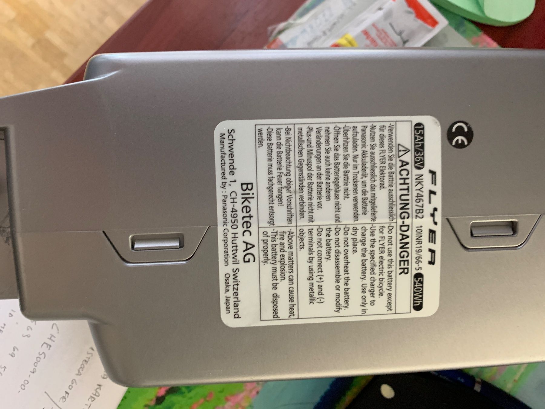 Panasonic Akkus: batteria panasonic 36V,next generation top zustand. – Gebraucht aus schlieren von pipgiu50 3