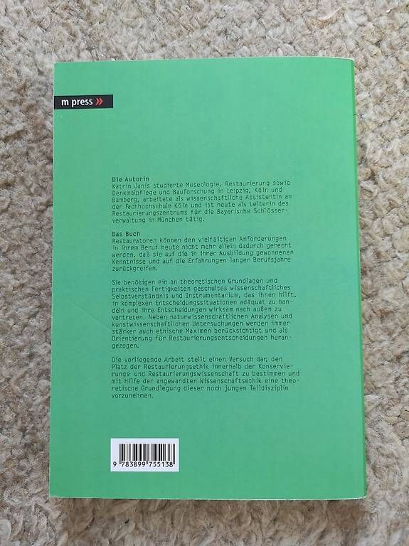 Libri: Restaurierungsethik- Katrin Janis – Nuovo (secondo la descrizione) da Burgistein venduto da LaLUZdelFARO 1
