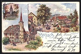 Reinach /AG, Schneggen, Kirche, Lindenpl