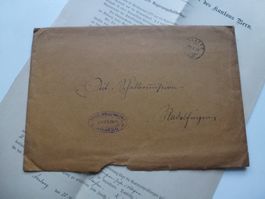 Radelfingen ++ Brief mit altem Schreiben aus dem Jahr 1878