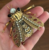 Grosse Vintage Brosche Anstecknadel Modeschmuck