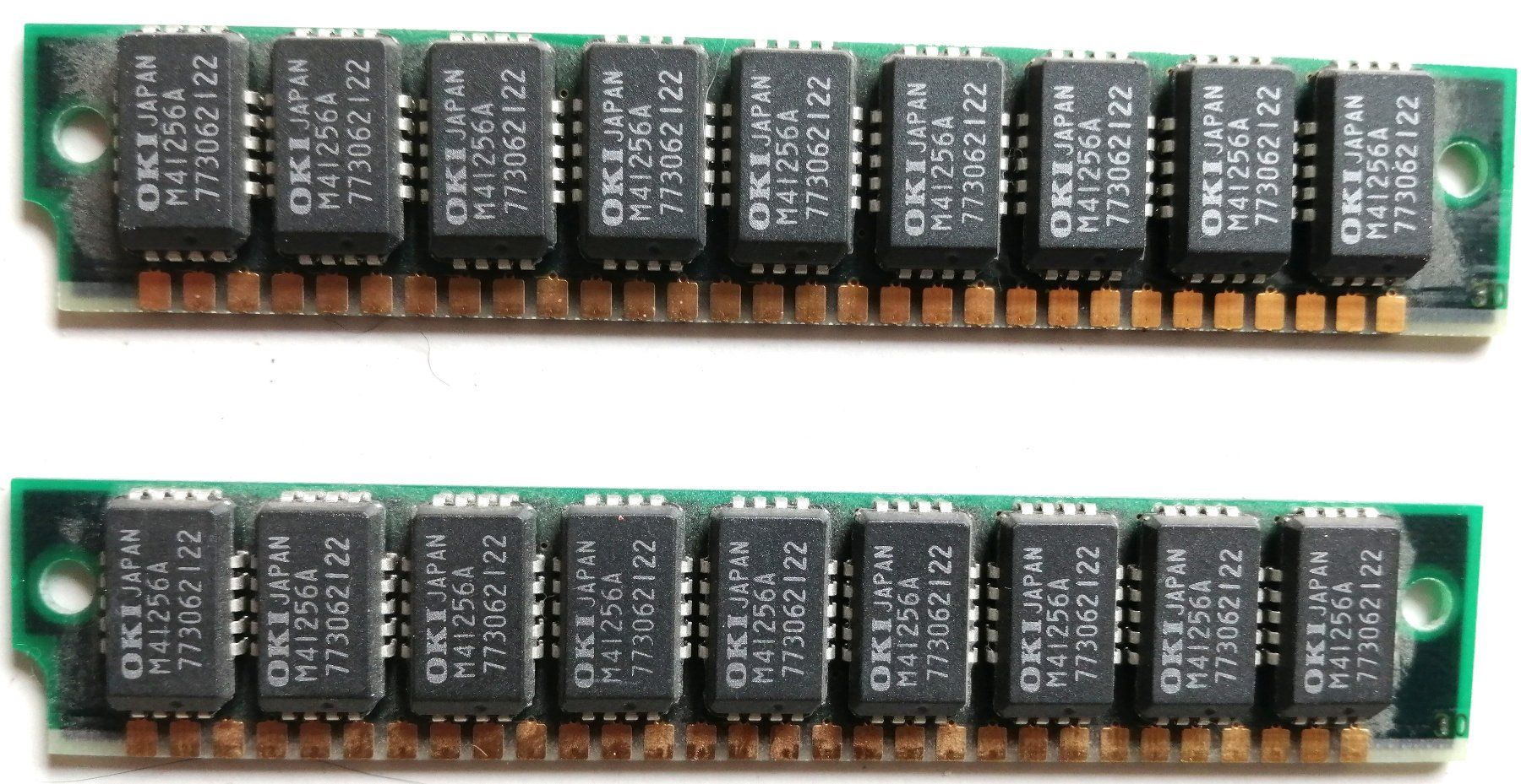 Memoria / RAM: 2 RAM Module Oki MSC2304-15YS9Ac, gebraucht, Vintage – Usato da Schaffhausen venduto da Domifran 1