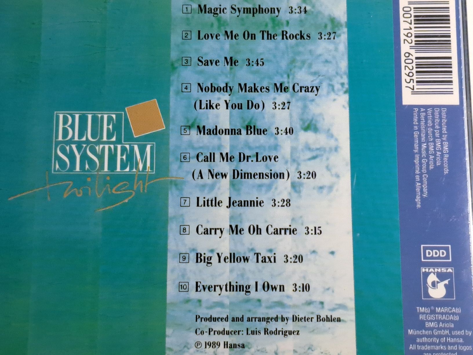CD: BLUE SYSTEM (DIETER BOHLEN) - Twilight – Usato da Wichtrach venduto da LuckyLuke69 2