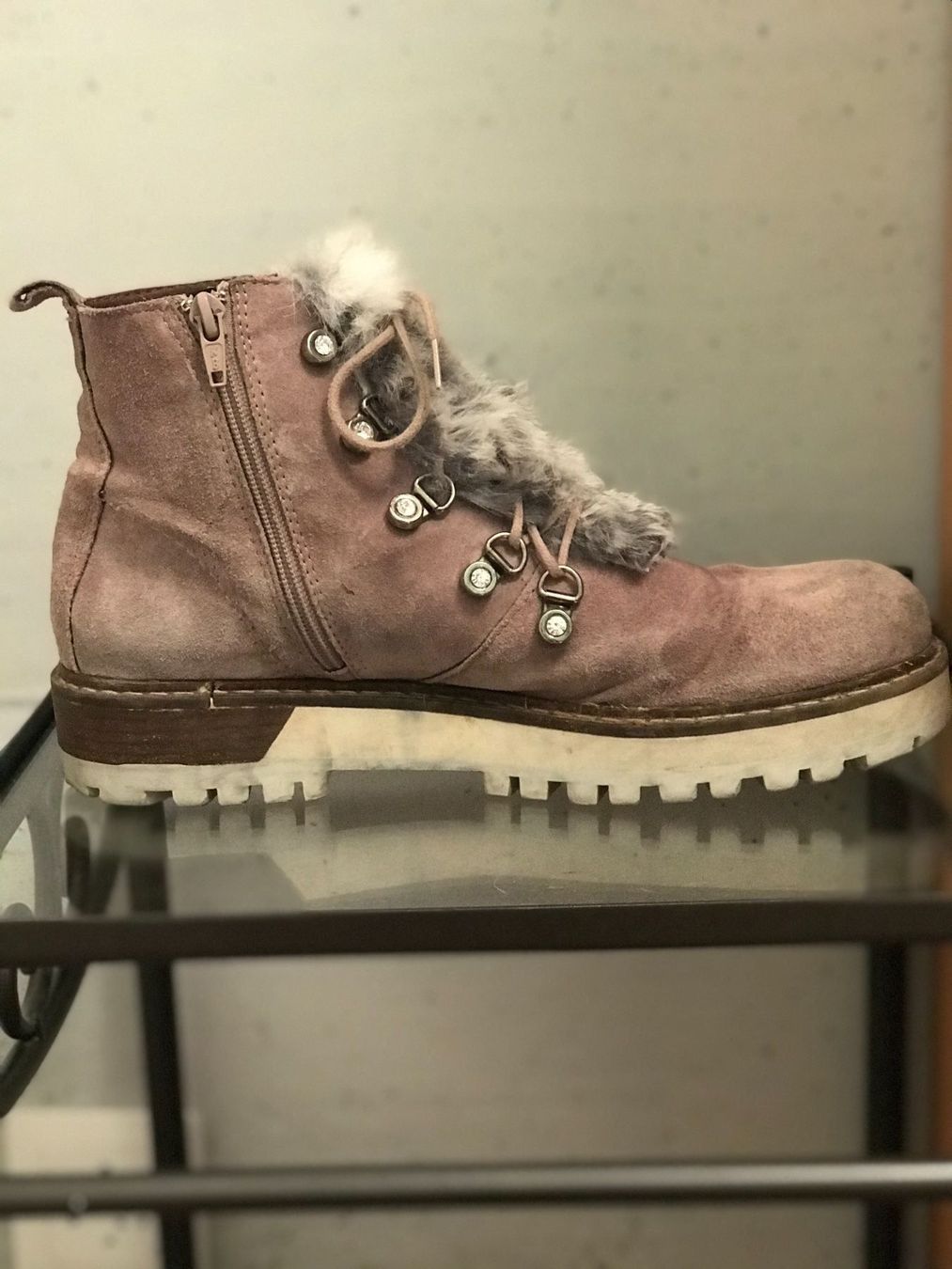Scarpe da donna: Bottine beige à fourrure – Usato da La Croix (Lutry) venduto da fashionclub01 3