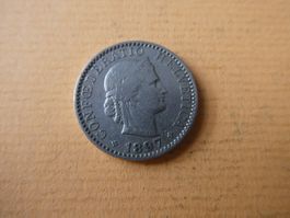 Schweiz 1897, 20 Rappen