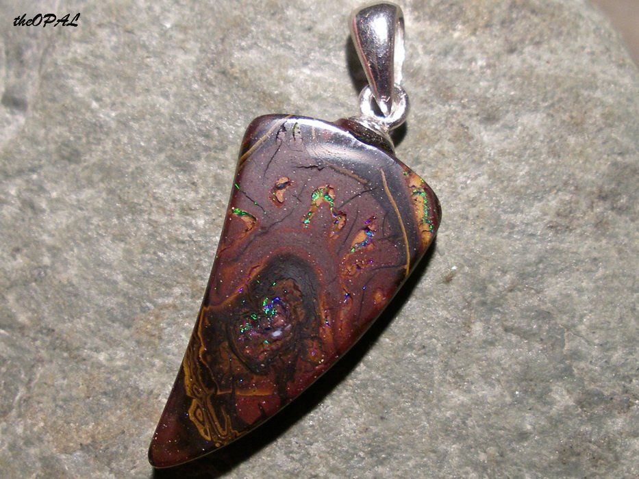 Ciondoli: theOPAL *** BOULDER MATRIX OPAL ANHÄNGER 11,39ct *** – Nuovo e nell'imballaggio originale da Ebnat-Kappel venduto da theOPAL 2