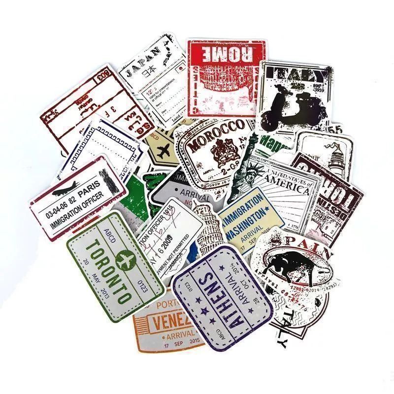 Autocollants: 2x 60 Stk.Visa Stempel Aufkleber – Neuf avec emballage d'origine à Winterthur par Neilpryde01 1
