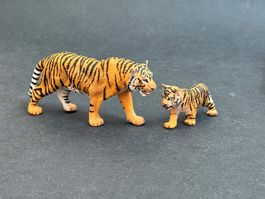 Schleich Tiger mit Junges Jungem