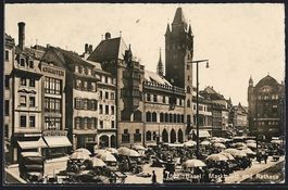 AK Basel, Marktplatz und Rathaus