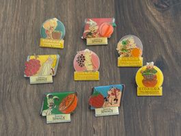 8 Stk. Pin - Sidroga Synergie mit Asterix Figuren