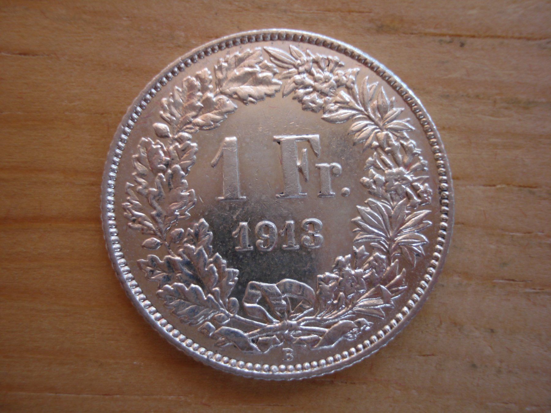 Tutti le monete: (C1) 1 Franken 1913 UNZ-STGL – Usato da Erlach venduto da Net-Coins