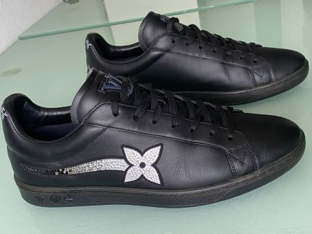 LOUIS VUITTON Luxemburg Swarovski Rhinestones Low Sneaker 42