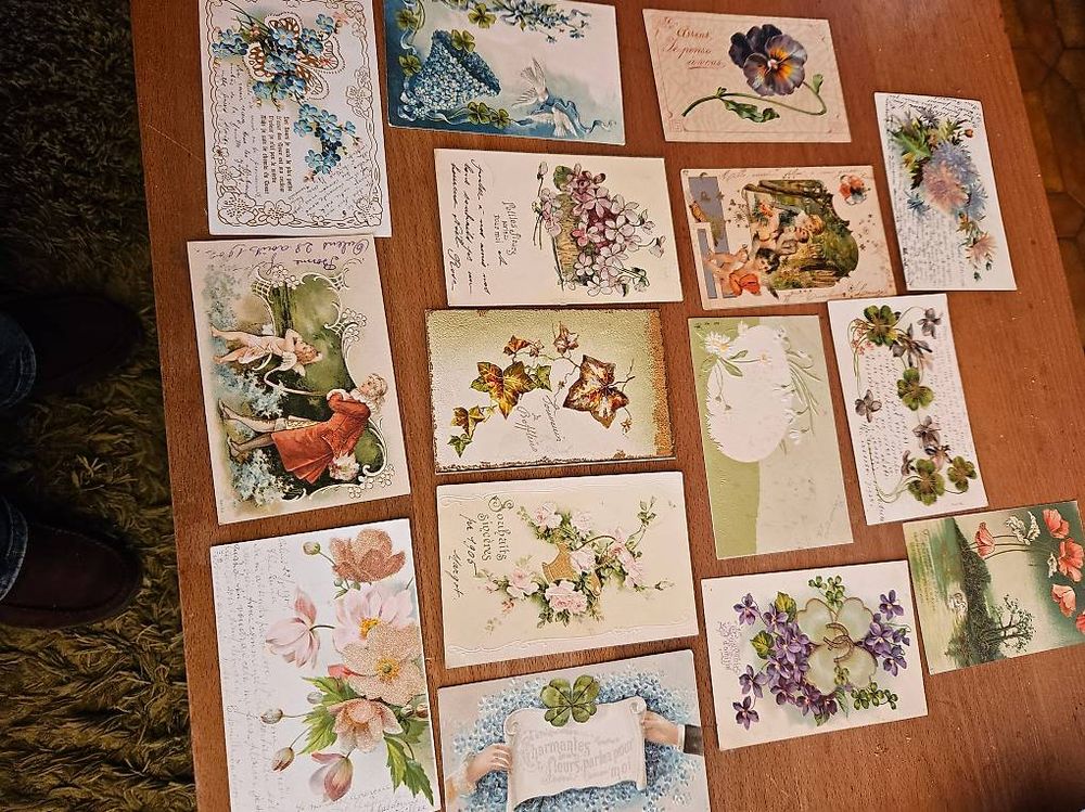 Meilleurs Voeux - Carte postale ancienne et vue d'Hier et Aujourd'hui