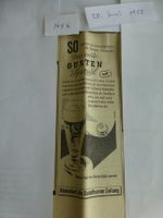 Werbung Gurten Bier 1955