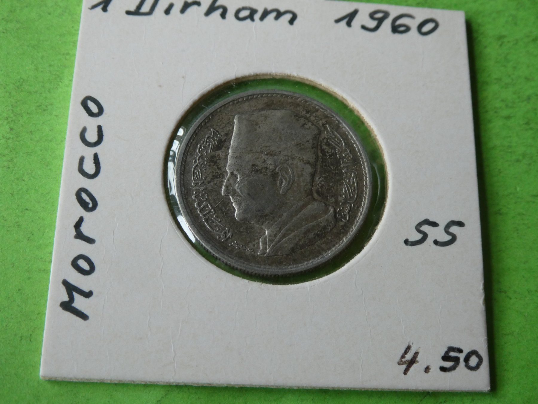 Tutti le monete: Marokko 1960, 1 Dirham  - Silber – Usato da Hinterforst venduto da Rohusri